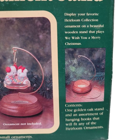 Carlton Cards NWT "Musical Ornament Display Stand" 1992 Christmas display vintag - Picture 3 of 4